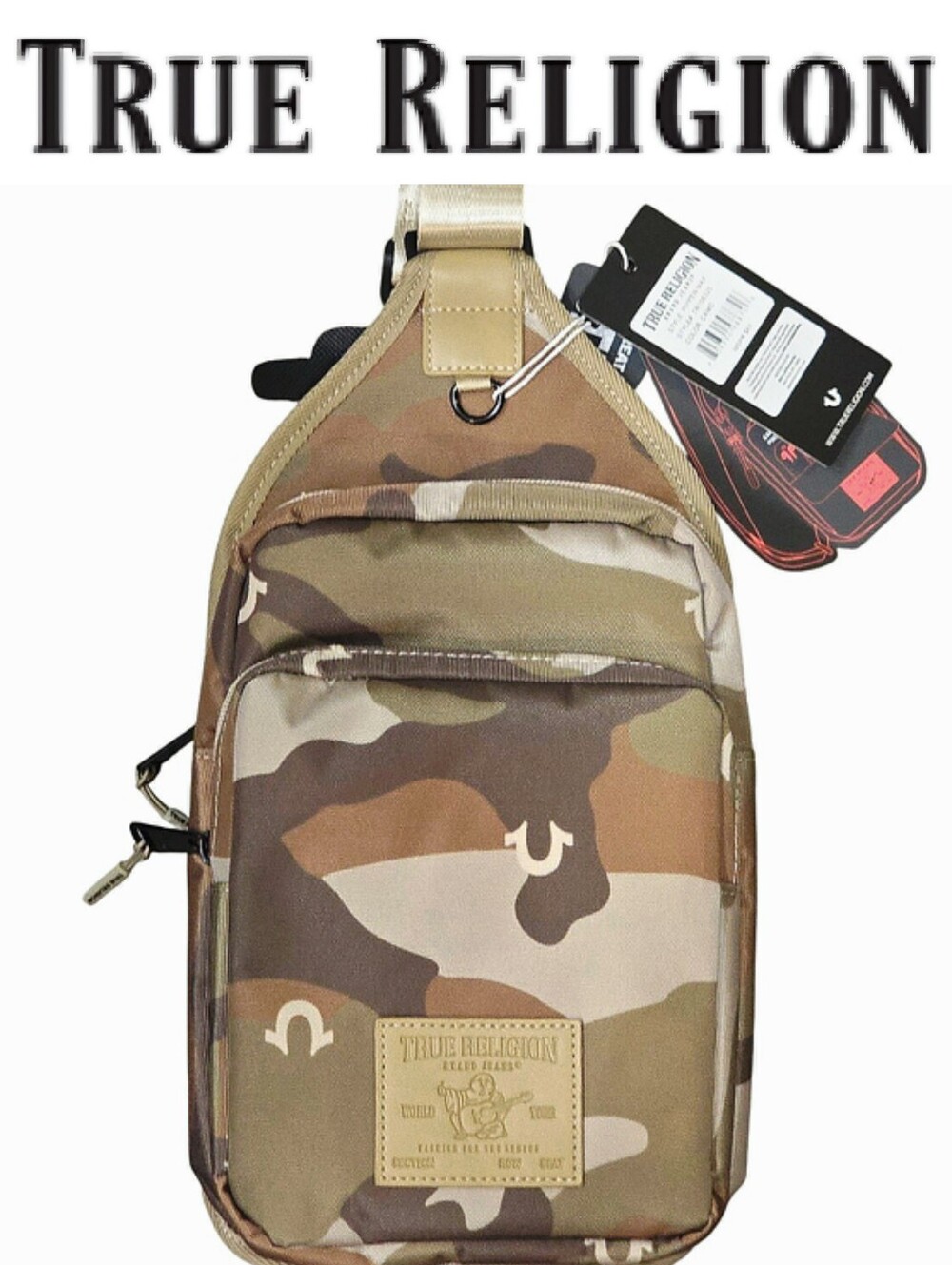 True Religion Pippen Max Sling Bag- Camo